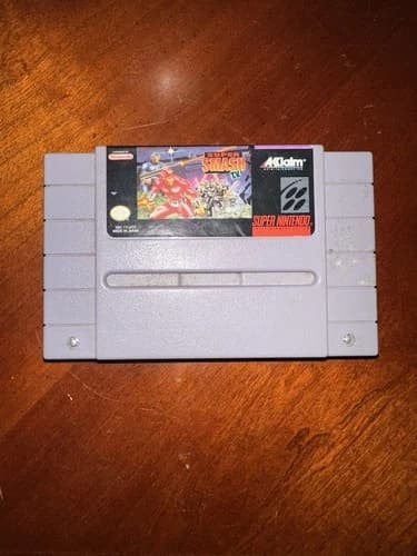 Super Smash TV SNES Super Nintendo Tested Authentic Clean Label - Rare