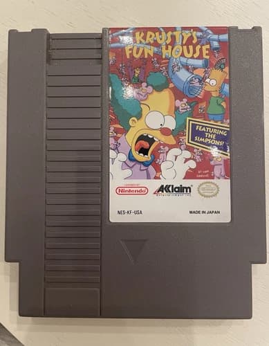 Acclaim Krusty's Fun House for Nintendo NES NTSC-U/C (US/Canada)