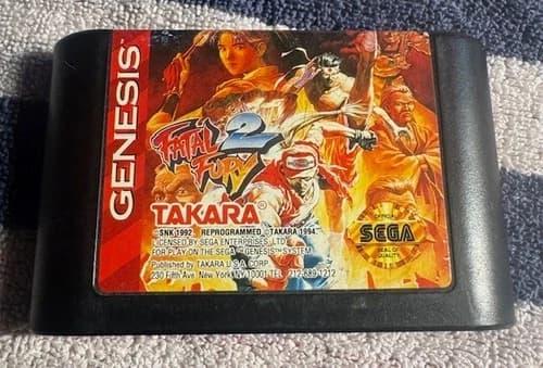 Fatal Fury 2 (Sega Genesis, 1994) Cartridge Only Tested & Works
