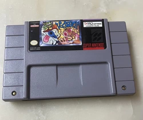 Ren & Stimpy Show: Veediots (Super Nintendo SNES 1993) Authentic! Cart Only!