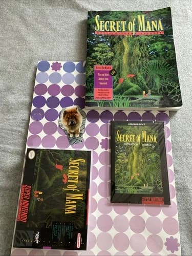 Secret Of Mana, SNES 1993 Complete In Box CIB