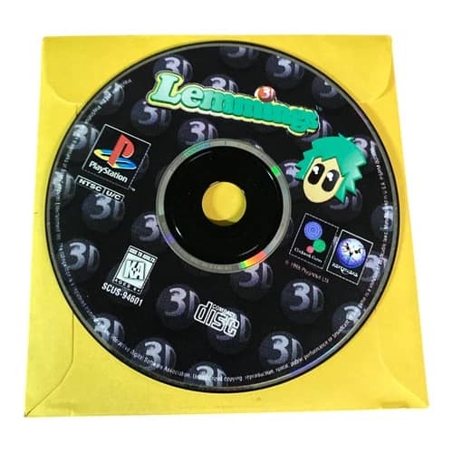 Sony PlayStation 1 PS1 Disc Only TESTED Lemmings 3D