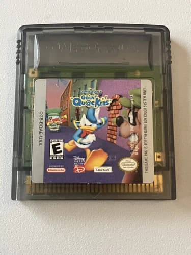 Donald Duck Goin' Quackers Gameboy Color Nintendo Game Boy Disney Tested Working