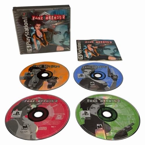 Fear Effect 2 : Retro Helix (Sony PlayStation 1, 2001) Complete w/ Manual Tested