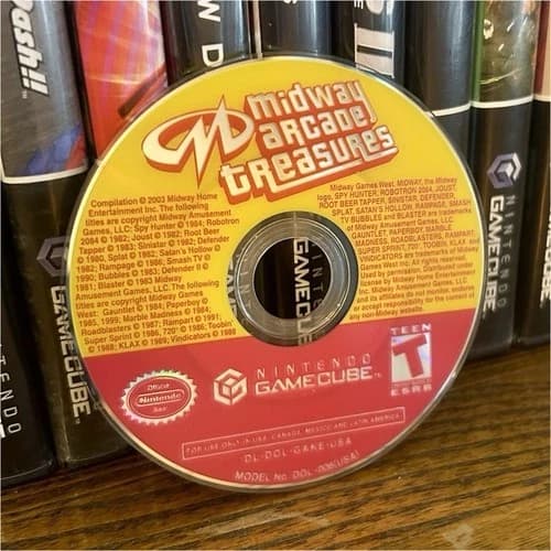 Midway Arcade Treasures (Nintendo GameCube, 2003) Tested Works Great