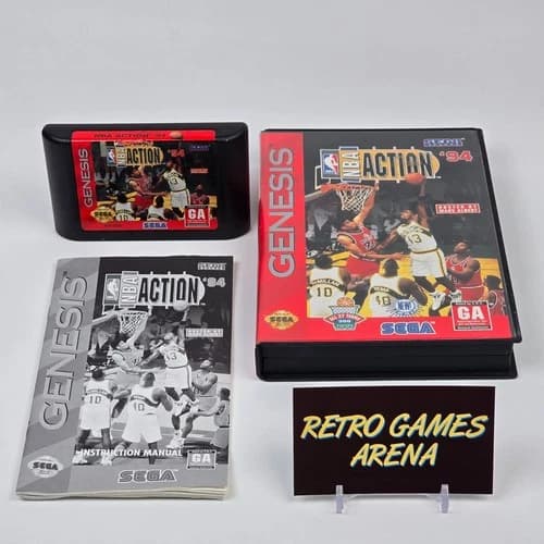 NBA Action 94 (Sega Genesis) CIB COMPLETE TESTED