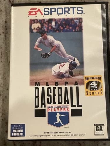 MLBPA Baseball (Sega Genesis, 1994) CIB With Manual