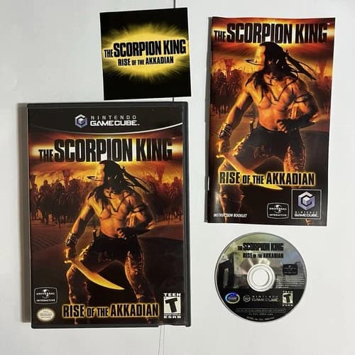 Scorpion King: Rise of the Akkadian (Nintendo GameCube, 2002) CIB Tested
