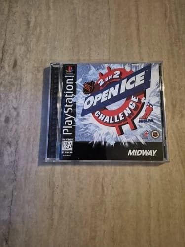 NHL Open Ice 2 On 2 Challenge PS1 Playstation 1 CIB With Registration Card