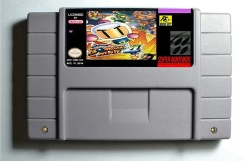Super Bomberman 4 SNES Game Cartridge USA (note: buyer DOES NOT pay import fees)