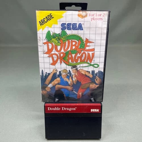 Double Dragon Arcade Sega Master System (800)-U.S.A-S.E.G.A. 7012 1988