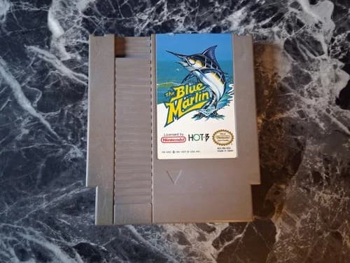 Blue Marlin Nintendo NES Authentic Tested Contacts Cleaned