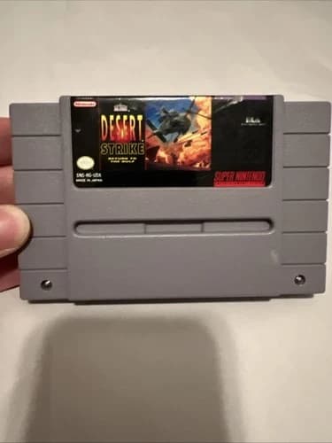 Desert Strike Return to the Gulf SNES Authentic Cartridge, Tested And Working