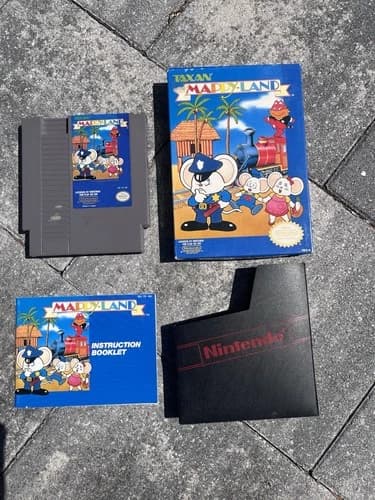 Mappy-Land Nintendo Nes Video Game CIB Good Condition