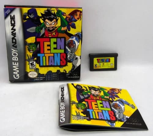 Teen Titans GBA Game Boy Advance Authentic Complete CIB Tested & Working