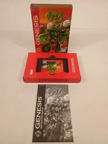 CLEAN The Ooze Sega Genesis Complete In Box CIB Authentic Tested