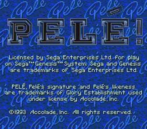 Pele - Sega Genesis Game