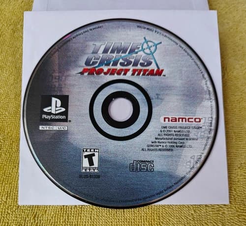 Time Crisis: Project Titan (PlayStation 1 PS1) Disc Only Clean and Tested