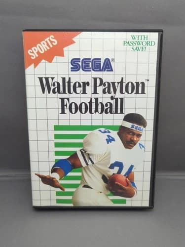 * Walter Payton Football (Sega Master System SMS, 1989) Complete CIB