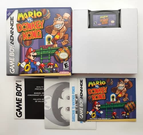 Mario vs. Donkey Kong (Game Boy Advance GBA, 2004) COMPLETE CIB Authentic Tested