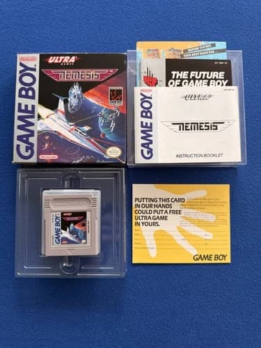 Gradius 1 Nemesis Nintendo GB GAMEBOY 100% CIB Complete Box Manual Reg Inserts