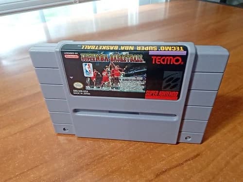 Tecmo Super NBA Basketball (Super Nintendo SNES, 1993) *TESTED*
