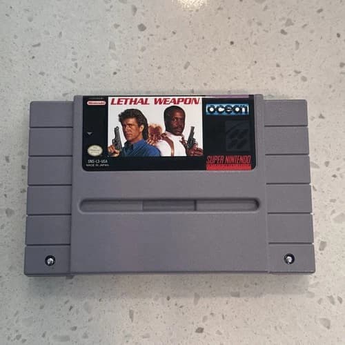Lethal Weapon (Super Nintendo SNES, 1992) Authentic - TESTED Cart Only