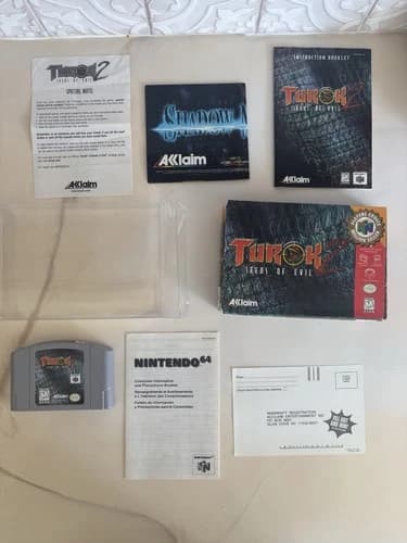 Turok 2: Seeds Of Evil - Nintendo 64 N64 - 100% Complete In Box CIB - FREE SHIP!