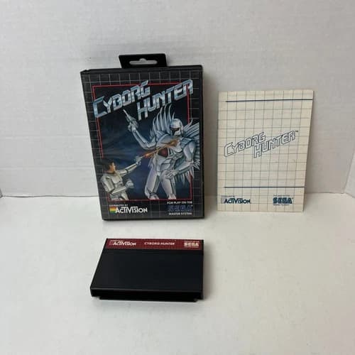 Cyborg Hunter Sega Master System Video Game Activision Shooter