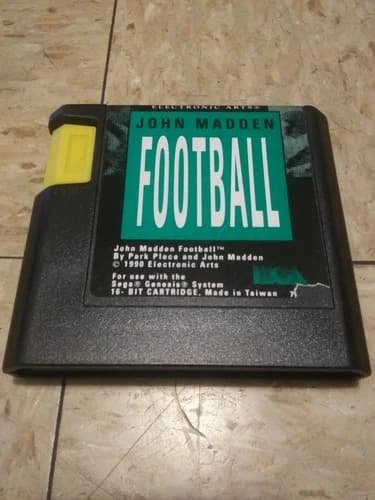 John Madden Football (Sega Genesis, EA, 1990) Cart Only Tested & Working