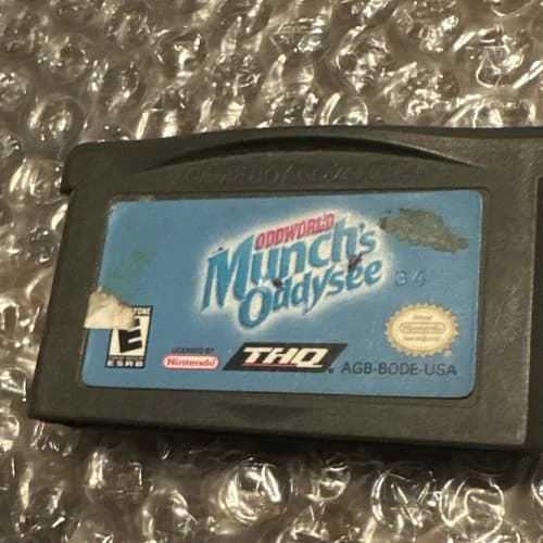 GBA Game, Oddworld Munch’s Oddysee! Cartridge Only, Tested!