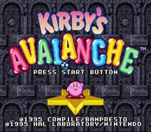 Kirby's Avalanche - SNES Super Nintendo Game