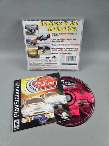 Michelin Rally Masters Race of Champions PlayStation Video Game Racing PS1 CIB