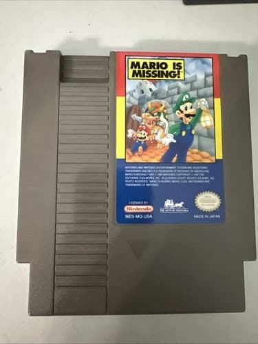 Mario is Missing (Nintendo Entertainment System, 1993) Tested Working
