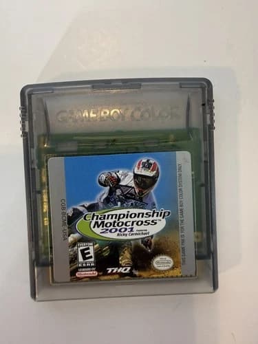 Nintendo Game Boy Color Championship Motocross 2001 Ft Ricky Carmichael Tested