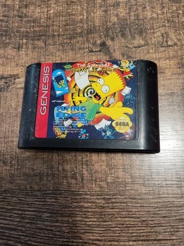 The Simpsons: Bart's Nightmare (Sega Genesis, 1993)- Authentic
