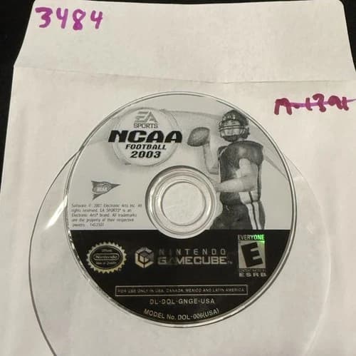 NCAA Football 2003 (Nintendo GameCube, 2002) Disc Only No Track #3484