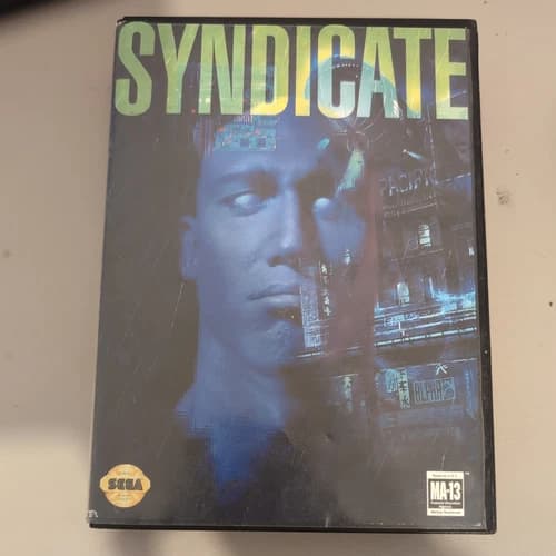 Syndicate Sega Genesis Game (Mega Drive) Boxed with Manual
