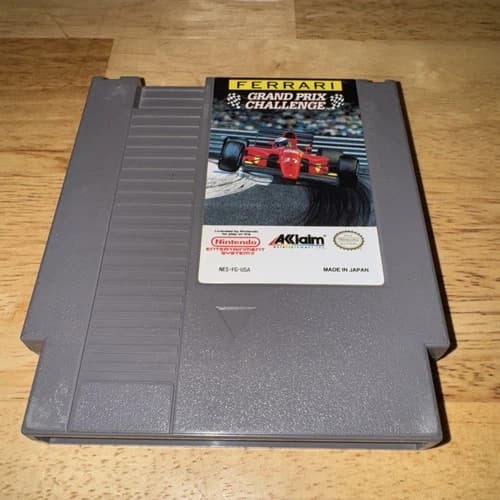 Ferrari Grand Prix Challenge NES Nintendo Acclaim Racing Video Game Cartridge