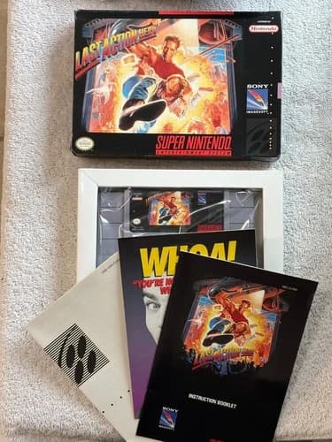 Last Action Hero (Super Nintendo SNES) Complete in Box CIB