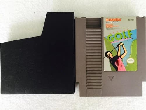 VINTAGE Nintendo NES Video Game - Bandai GOLF CHALLENGE PEBBLE BEACH - WORKING