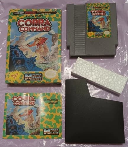 Cobra Command NES Nintendo Game In Box with Manual, Foam Insert