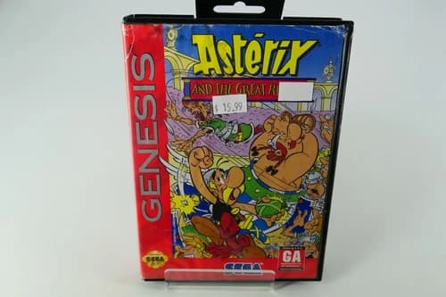 Asterix and the Great Rescue (Sega Genesis, 1994) Authentic Game Cartridge, CIB