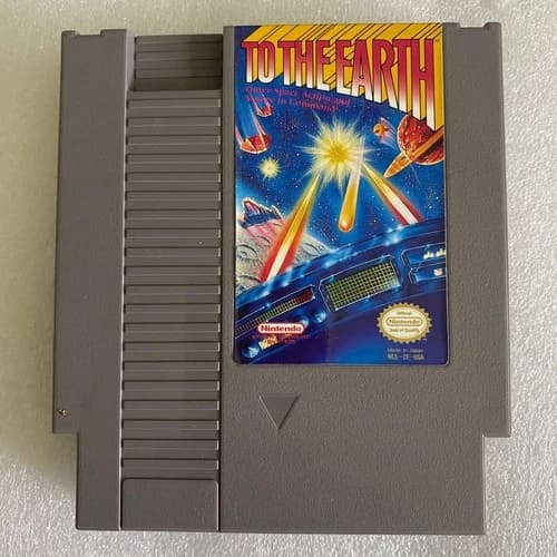 TO THE EARTH NES Nintendo Outer Space Action Video Game