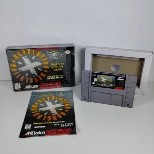Revolution X (Super Nintendo Entertainment System, 1995) CIB - Tested - See Pics