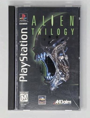 Alien Trilogy PS1 PlayStation 1 Long Box Complete In Box CIB Registration Card