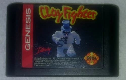 Clay Fighter (Sega Genesis, 1994) Authentic Cartridge Only Tested & Works