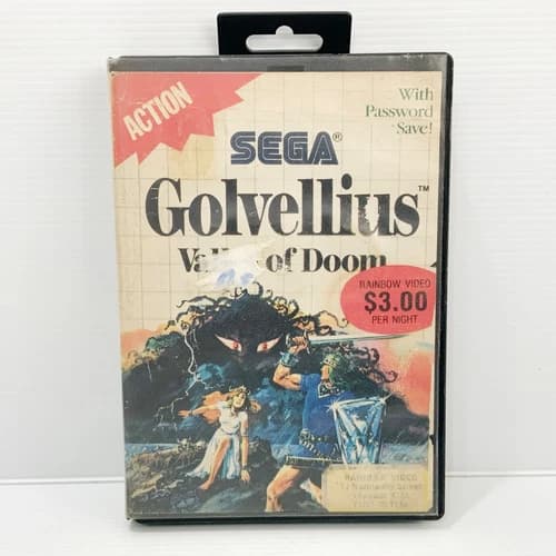 Golvellius: Valley Of Doom + Box & Manual - Sega Master System - Tested & Works