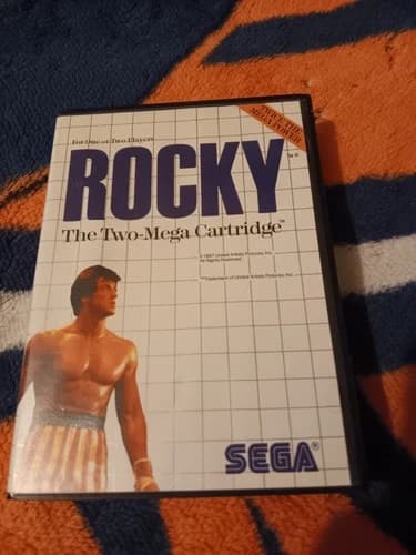 Sega Master System Game ROCKY Complete CIB Authentic Complete