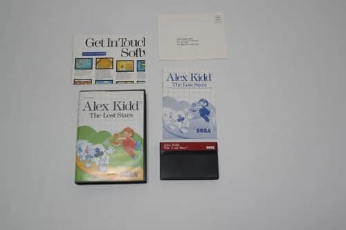 Sega Master System Alex Kidd: The Lost Stars Game CIB Tested/Works .